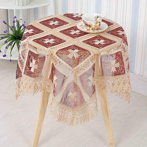 European Lace Embroidery Table Cloth, Table Flag, Table Cloth Suit, Christmas Table Cloth, Jacquard Series Waterproof Oil-Proof