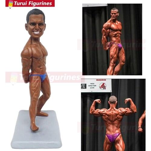 Body builder miniature figurines mini statue design birthday anniversary gift action toy figures figura dolls caly statue figure