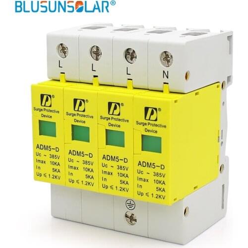Hot selling SPD 4P 5KA~10KA 385V AC high quality House Low-voltage Surge protection Device
