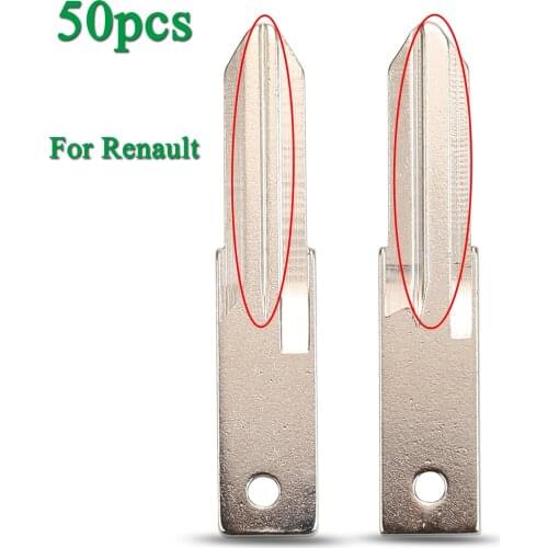 Bilchave 50pcs For Renault Megan Modus Clio Modus Kangoo Logan Sandero Duster Car Alarm Fob VAC102 Remote Car Key Blade