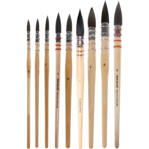 Handmade Squirrels Hair Artist Watercolor Paint Brush For Watercolor Art Supply 20CB