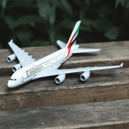 Emirates Airlines A380 Airplane Diecast Aircraft Model 6" Metal Plane Aeroplane Home Office Decor Mini Moto Toys for Children