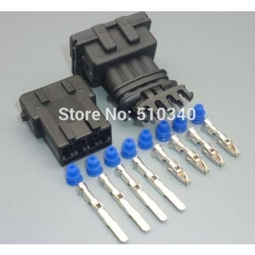 100set.4 hole 4pin spray rail connector socket oxygen sensor plug connector with terminal