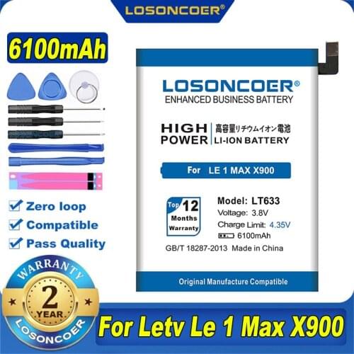 LOSONCOER LeEco ONE MAX X900 Batteries China