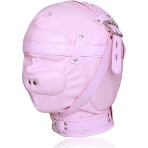 Cute Pink Color Blindfold Sexy Mask Hood Erotic Dog Head Bondage Restraint Sex Toys For Couples Bedroom Audlt Games