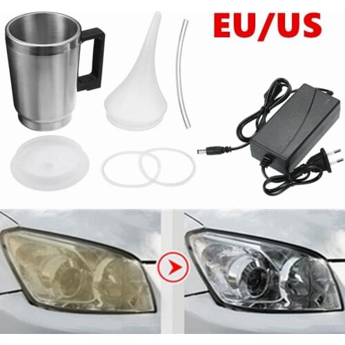 Car Headlight Polish Glossy Kit Car Headlights Polishing Kit Headlight Restoration Steam Cup Mug For Polishing The Headlights