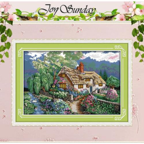 Sunset Patterns Counted Cross Stitch 11CT 14CT Cross Stitch Set Wholesale Landscape Cross-stitch Kits Embroidery Needlework