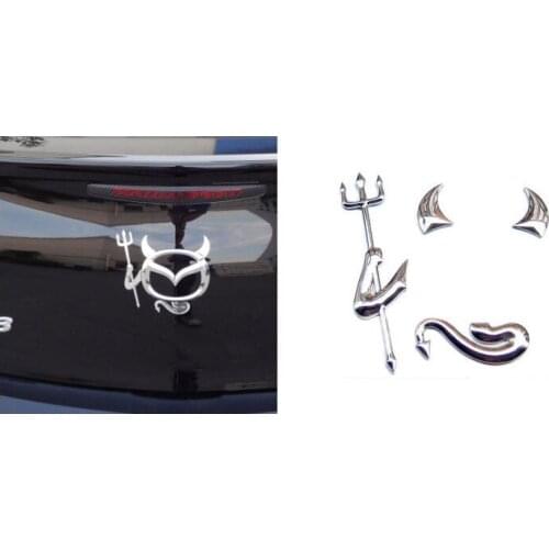 PVC Decals Gold Silver Red 3 Color Devil Glue sticker For Honda Accord 8 9 City Civic CR-V Jazz Fit CR-Z hrv 2018 Car Styling