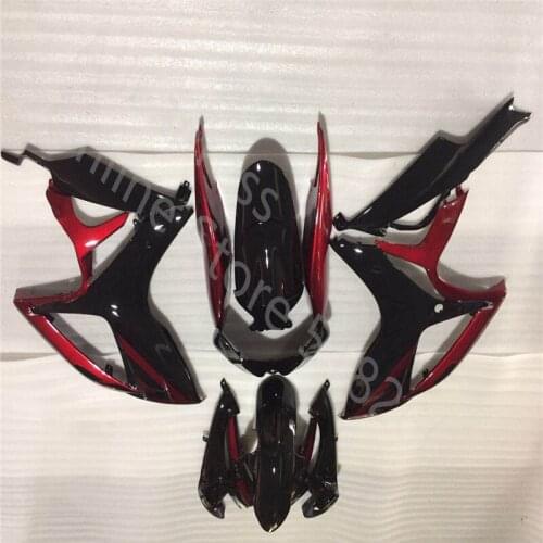 ABS Fairing Motorcycle Bodywork Set Fairing kit For Suzuki GSXR600/750 GSXR600-750 2006-2007 2005 06-07 black red Fairing