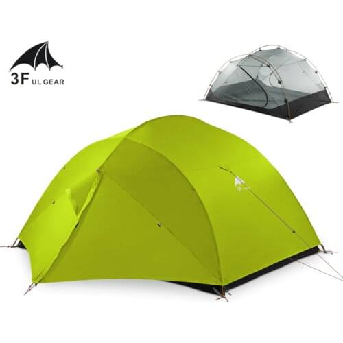 3F UL GEAR QingKong3 15D/210T Ultralight Camping Tents 3 Persons Tent Double Layer 4 Seasons Outdoor Climbing Waterproof Tents