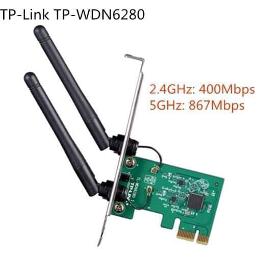 PCI WiFi Antenna Adapter Wireless PCI-E Network Card Dual 2.4GHz 400Mbps 5G 867Mbps Wifi 10/100/1000M Ethernet for Windows