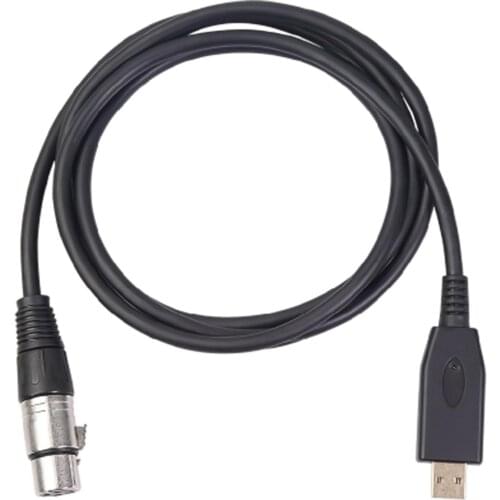 USB Male to XLR Female Microphone Converter Mic Studio Adapter Audio Link Cable usb 2.0/1.1 for computer