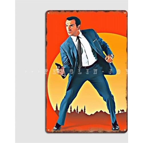 Oss 117 Poster Metal Plaque Cinema Living Room Cinema Designing Wall Decor Tin Sign Posters