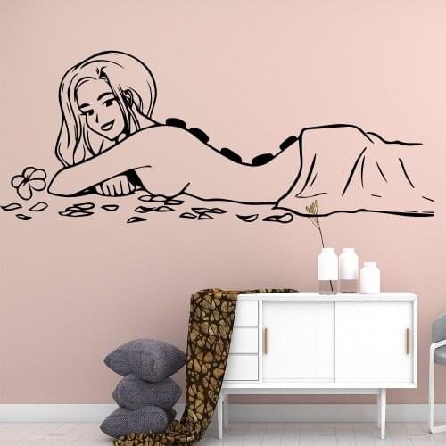 Cartoon sexy woman Self Adhesive Vinyl Wallpaper For Babys Rooms Wall Art Decal