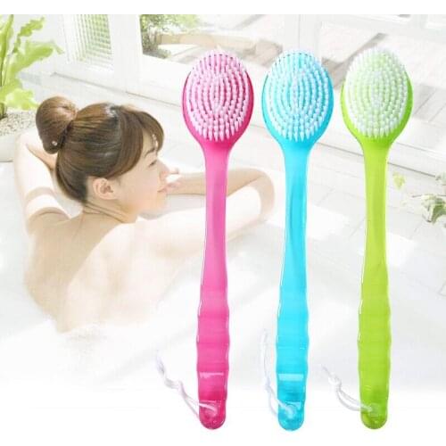 Bath brush long handle skin scrubber massage brush back exfoliation brushes bathroom accs back spa rubbing tool Bath brus