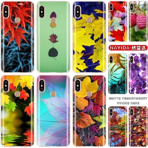 Soft Silicone Case For Xiaomi Redmi 9A 8A 7A Note 10 9 8 7 6 5 Pro Max 10s 9s 9T 8T Cover Interesting leaves