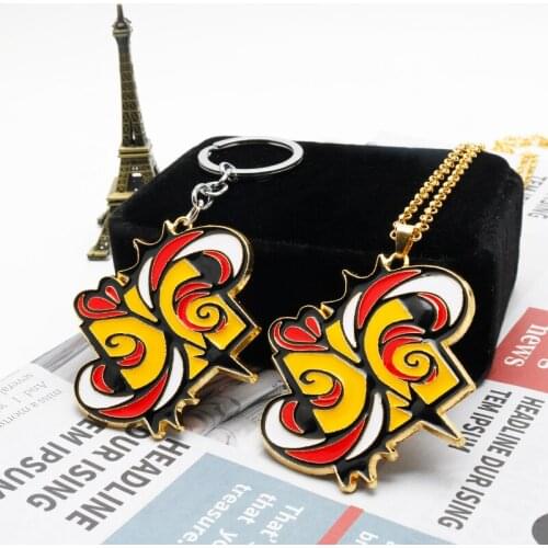 SK∞ Necklace Trend Fashion Neo-gothic Chain SK8 Keychain Cool Anime Games Keyring Accessories цепь на шею брелок для ключей Gift