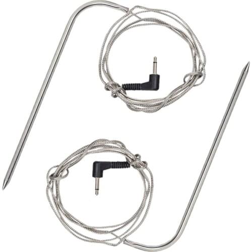 Replacement High-Temperature Meat Probe for Pellet Grills and Pellet Smokers Compatible with Pit Boss Grills, 2Pc Waterproof BBQ