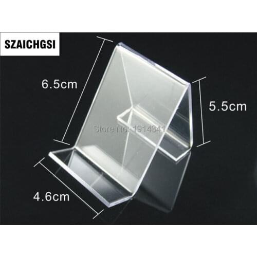 SZAICHGSI Acrylic Cell phone mobile phone Display Stands Holder stand for iphone samsung wholesale 1000pcs/lot