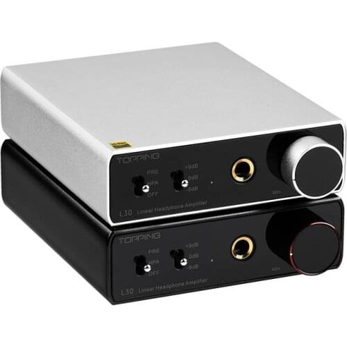 TP-006 Topping L30 Headphone Amplifier Amp 6.35MM NFCA 3 Step Gain Settings HiFi Headphone Amplifier Hi-Res Preamplifier for E30