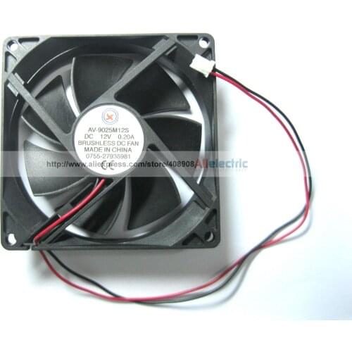 5 Pcs Brushless DC Cooling Fan 7 Blade 12V 9025s 92x92x25mm 2 Wires
