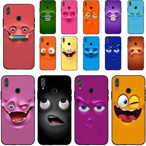 YNDFCNB funny face Phone Case for Huawei Honor 8 x 9 10 20 V 30 pro 10 20 lite 7A 9lite case