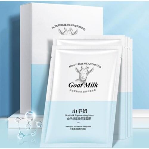 1pcs Goat Milk Moisturizing Mask Soothing Nourishing and Hydrating Facial Mask Skin Care Cosmetics