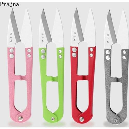1PCS Scissors Yarn Scissors Cross Stitch For Clothing Sewing Spring Embroidery Thrum Sewing Tailor U-cut Head Shear DIY Supplies