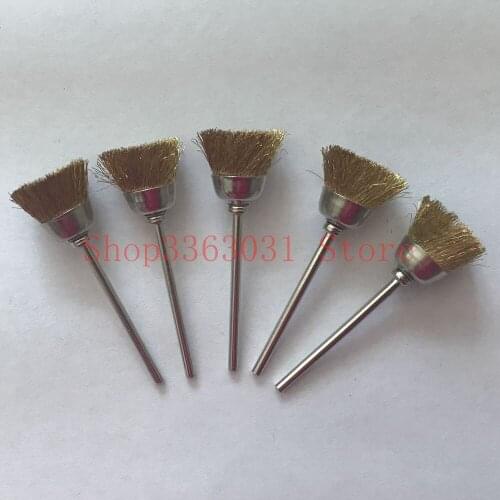 100PCS Cup brass Wire Brush Dremel Rotary Tools for Jewelry tools