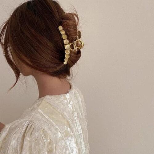 20pcs/lot Summer Temperament French Disc Hair Claws Hair Ornament Opal Hair Claw Jaw Banana Clip Accessories for Women