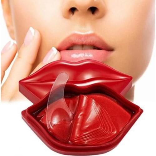 20Pcs ZOZU Cherry Moisturizing Plumping Hydrogel Exfoliate To Improve Lip Lines Collagen Crystal Lip Mask
