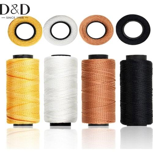 4 Colors Leather Sewing Waxed Thread Cord for Leather Craft Shoe Repairing&Leather Craft DIY 1 Roll Duty Nylon Sewing Thread