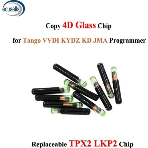 5/10/20PCS/Lot Copy 4D Glass Chip Replaceable TPX2 LKP02 Car Key Chip Can Support KYDZ TANGO VVDI JMA Machine（Reusable