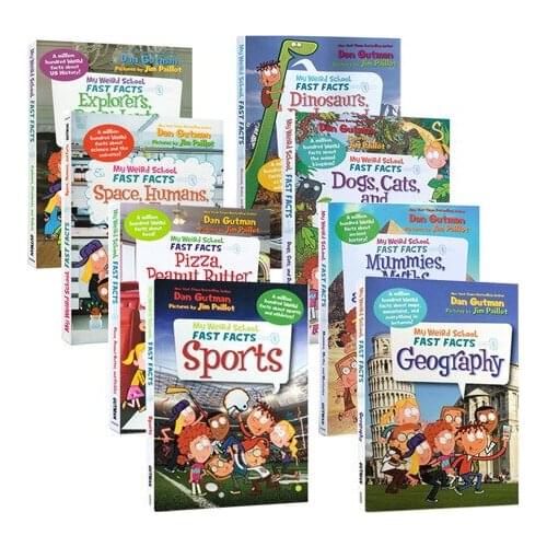 8 BOOKS My Weird School Fast Facts Original English Helping Child to read Phonics English story Picture books