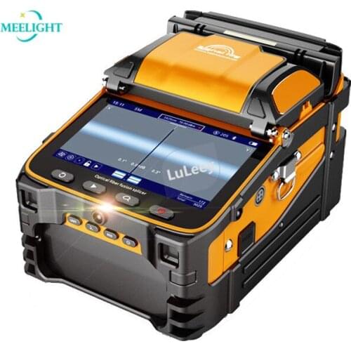 AI-9 automatic 6-motor fiber fusion splicer 5s fusion splicing ,multi-language, fiber cleaver, multi-function VFL OPM FTTH