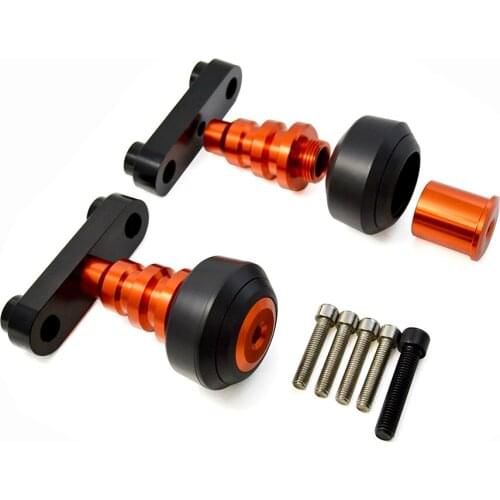 BJMOTO Motorcycle Aluminum Left and Right Frame Slider Anti Crash Protector For D UKE 125/200/390 Motorbike Falling Protecter