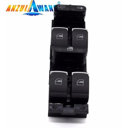 ANZULWANG 3BD959857 1J4959857 Electric Power Window Master Switch For VW Jetta Bora Golf Gti Passat Polo Touareg Beetle