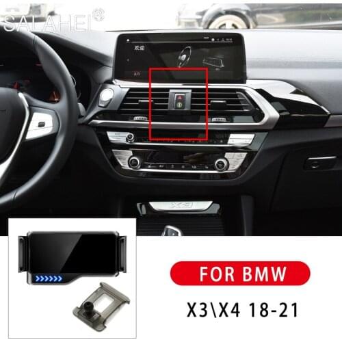 For BMW X3 X4 2018 2019 2020 2021 Car Phone Holder Air Vent Stand Auto Support Mount Car Phone Bracket For Iphone XS 11