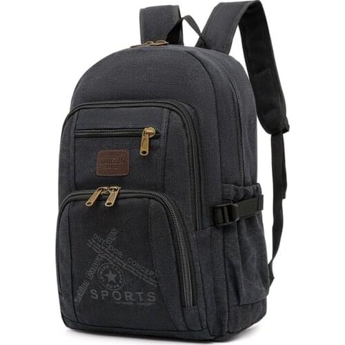 British Mens Backpack Black 2021 New Canvas Waterproof Outdoor Youth Hiking Back Pack Casual Male Sports Backbag Tide Khaki