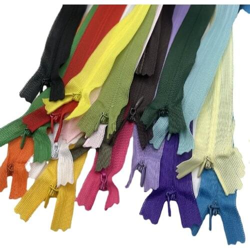 CNCRAFT 10pcs/lot 40 cm Invisible Zipper cushion Skirt Hidden 3# Nylon Zipper for sewing/Garment accessories DIY Handmade Craft