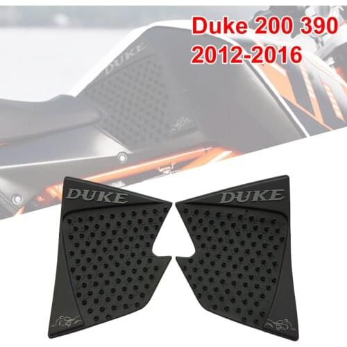 For KTM Duke 200 /390 2012 2013 2014 2015 2016 Fuel Gas Tank Side Protection Knee Grip Traction Pads Decals 200 390 duke
