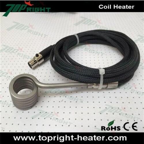 Energy saving Cylinder/20mm Coil Shaped Electric coil heater for enail diy with 4 full wraps
