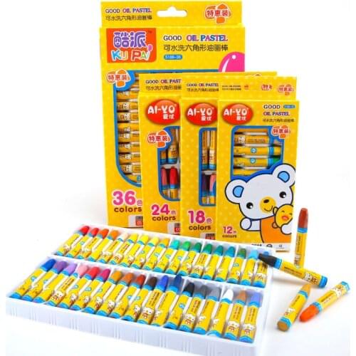 Max Crayon Painting Oil Pastel 12/18/24/36 Colors Graffiti Soft Pastel Drawing Pen for Artist School Stationery Supplies Crayon