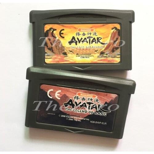 Avatar Series The Legend Of Aang The Last Airb for 32 Bit Handheld Player Video Game Cartridge Console Card EUR Version Stickers