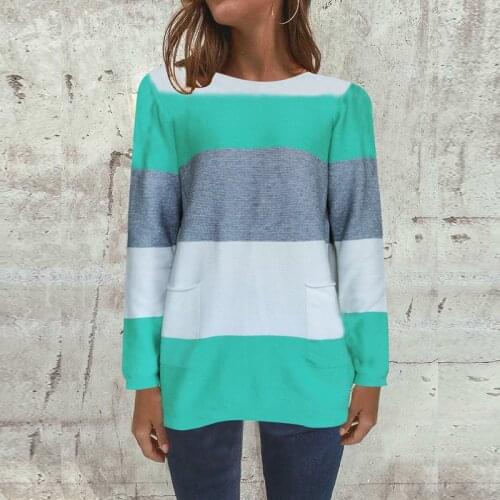 Hot Sale Womens Sweater Casual Loose Long-sleeved Sweater Womens Home Everyday Clothing In The Fall 2020 Women Clothing