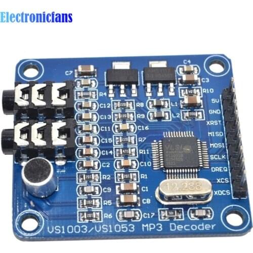 Diymore VS1003B VS1053 MP3 Decoding Module Development Board VS1053b VS1053 IC Onboard Recording Function SPI Interface
