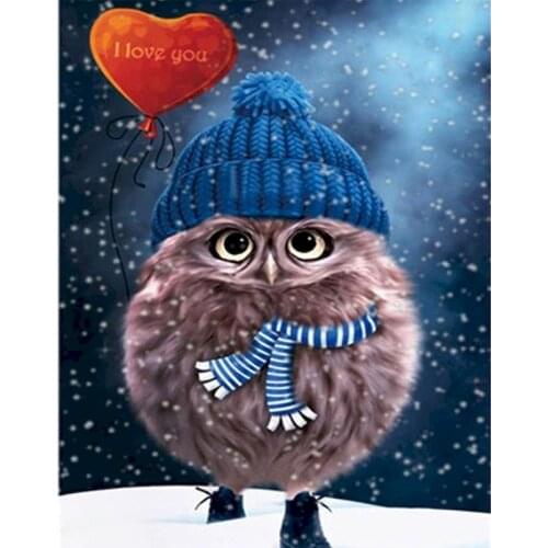 SDOYUNO 60x75cm Paint By Numbers Kits DIY Animals Oil Painting By Numbers On Canvas Owl Frameless Digital Handpaint Home Decor