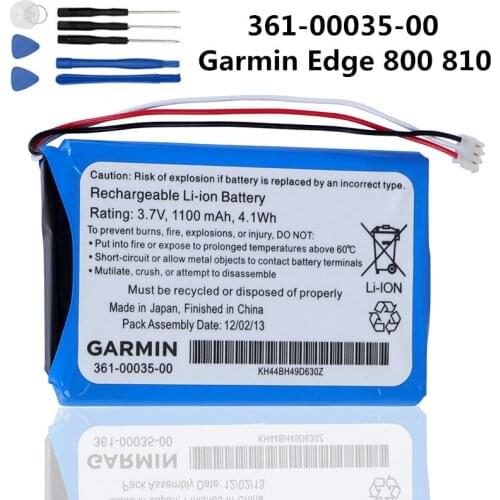 Original Replacement Battery For Garmin Edge 800 810 361-00035-00 Genuine Battery 1100mAh + Free Tools