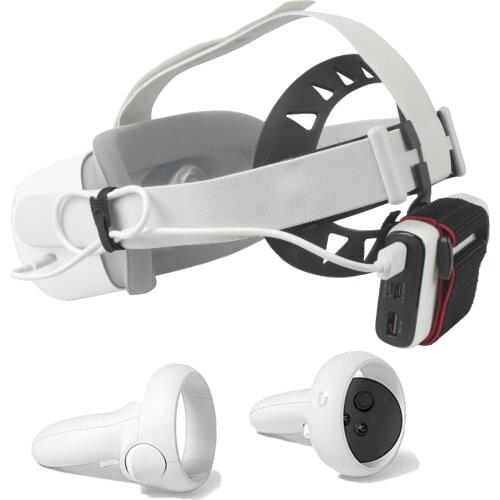 Suitable for oculus quest \ quest 2 virtual reality accessories and power bank straps. Pressure relief pad to reduce pressure