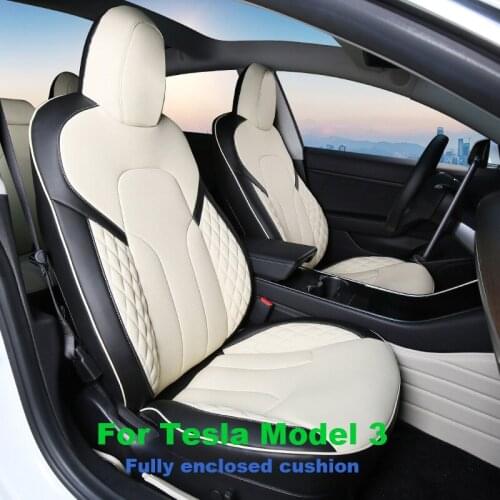 Four Seasons A Full Set Of Seat Covers Front And Rear Cushions Automotive Interior Accessories For Tesla Model 3 2016-2021